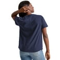 thumbnail image 3 of Hanes Short Sleeve Tee T-Shirt Crewneck Womens Originals    100% Cotton Relaxed Fit, 3 of 5