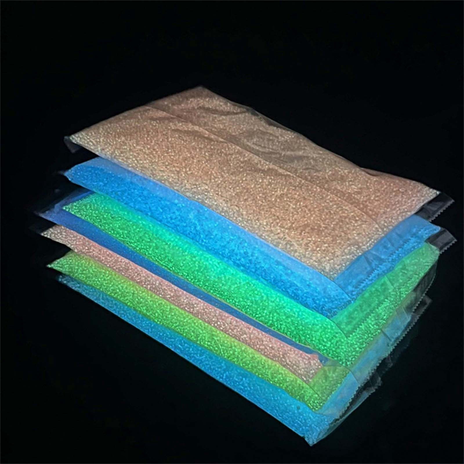 tegongse 660x Cylindrical Beads Hair Beads Glow in The Dark Acrylic Luminous Bead for Making Bracelet Necklace Ring Earring Craft