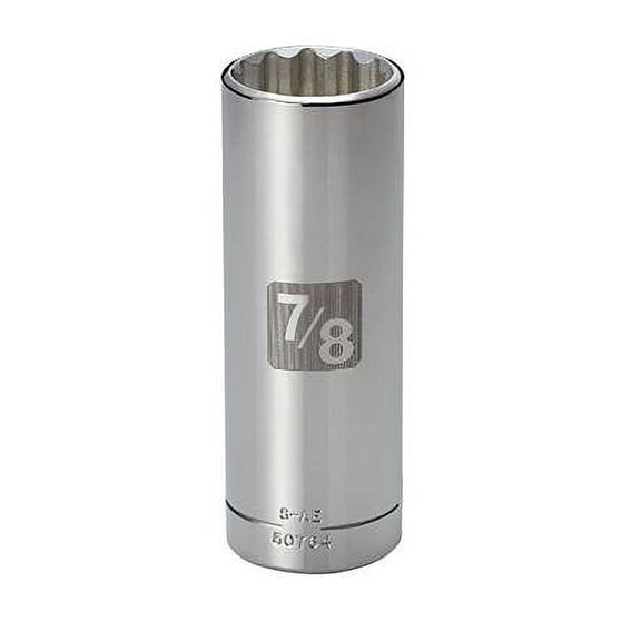 Craftsman 7/8 Inch Easy-to-Read Socket 12 Point Deep 1/2 Inch Drive, 9-50764