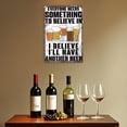 thumbnail image 5 of Drinking Metal Sign, Humorous Bar Decor, Funny Home Decor for Kitchen Bar Garage, Everyone Needs Something to Believe, I Believe I’ll Have Another Beer Sign, Vintage Metal Tin Signs, 11.8 * 7.9inches, 5 of 7
