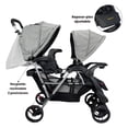 thumbnail image 4 of Carriola Gemelar para Bebe THE BABY SHOP gris plegable Reclinable, 4 of 8