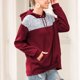 thumbnail image 3 of Sudadera con capucha, ajuste holgado, cálido, manga larga, sudaderas con retazos, informal, agradable a la piel, manga larga para mujer, 3 of 6