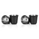 thumbnail image 1 of Juego de Tazas de Café Expreso de Acero Inoxidable de 80 Ml, Paquete de 4 Tazas de Café de Acero Inoxidable 304 de Doble Pared de 2,7 Oz, Color Negro, 1 of 5