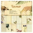 thumbnail image 2 of Wrapables 6x6 Decorative Single-Sided Scrapbook Paper for Arts & Crafts Projects, Scrapbooking, Card-Making, Animals & Notes Theme, 2 of 4