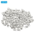 thumbnail image 3 of Unique Bargains Cord End Caps, 100Pcs 6x9mm Metal Spring Coil End Tips Crimp Terminators Caps Silver White, 3 of 5