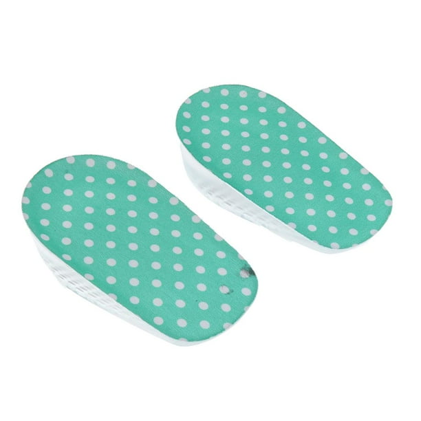 Almohadilla para el talón de sílice Plantillas para el atención pies para el atención pie Puntos blancos Yinane 1 Par Gel Heel Pad