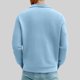 thumbnail image 4 of Ceisia Men's Spring Casual Solid Color Round Neck Long Sleeve Shirt - Comfortable Daily Outdoor Wear Gift, 4 of 8