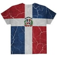 thumbnail image 2 of Distressed Dominican Republic Flag All Over Youth T Shirt Multi YSM, 2 of 2