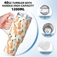 thumbnail image 3 of Goofa Peaches Print 40oz Ice Bully With Handle And Straw Stainless Steel Vacuum Insulated Cup And 2 In 1 Straw Lid, 3 of 8