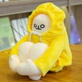thumbnail image 4 of Muñeco de peluche de hombre plátano amarillo, muñeco de peluche con imán, muñeco de hombre divertido, juguete de descompresión, cumpleaños, 4 of 5