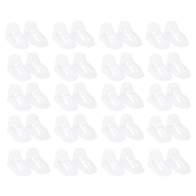 100pcs Transparent Baby Feet Booties and Socks Filler Display Shoe Trees
