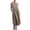 Khaki, variant on Rutainlusire Sleeveless Dress for Summer for Women Womens Solid Sleeveless Maxi Pockets Linen Loose Baggy Kaftan Long Dress