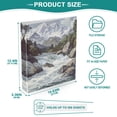 thumbnail image 3 of FORMRS 3 Ring Binder with Pockets 1.5" D-Rings Clip Board 200 Sheets Capacity, River and Mountains, 3 of 8
