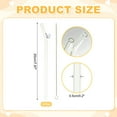 thumbnail image 2 of Uxcell 6 Pcs Popotes de Vidrio Reutilizables, Popote de Vidrio de 7.87" Resistente a los Golpes, Popotes Lindos y Transparentes para Whisky, Café, Jugo, Refrescos y Té, Morado, 2 of 6