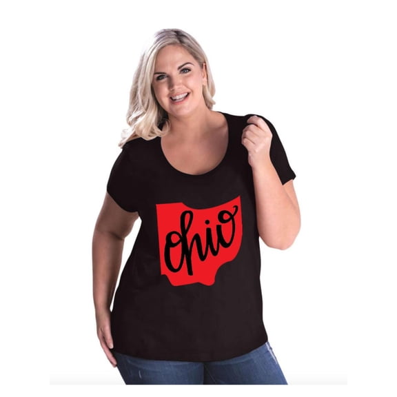 NIB - Women's Plus Size Curvy T-Shirt - Ohio