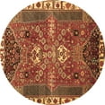 thumbnail image 1 of Ahgly Company Indoor Round Persian Brown Traditional Area Rugs, 4' Round, 1 of 4