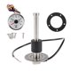 thumbnail image 1 of Kit de unidad de envío de combustible y medidor Unique Bargains Unidad de envío de combustible marino Metal 5.51" 1 juego tono plateado negro blanco 0-190 Ohm, 1 of 6