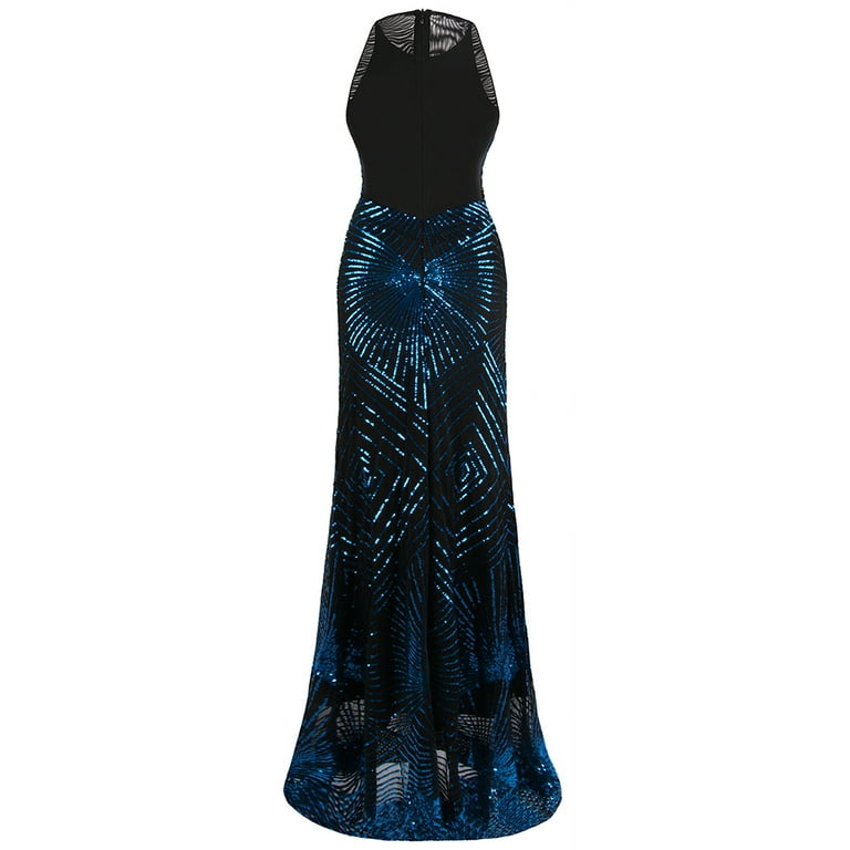 green emerald velvet dress Baltic Born Womens Destiny Sequin Maxi Dress | Black + Gold