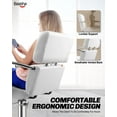 thumbnail image 2 of Baasha Salon Chair Beauty Barber Chair with Vented Back Design, Stain Resistant Leather Beauty Spa Equipment Salon Chair for Hair Stylist Women Man, 2 of 9