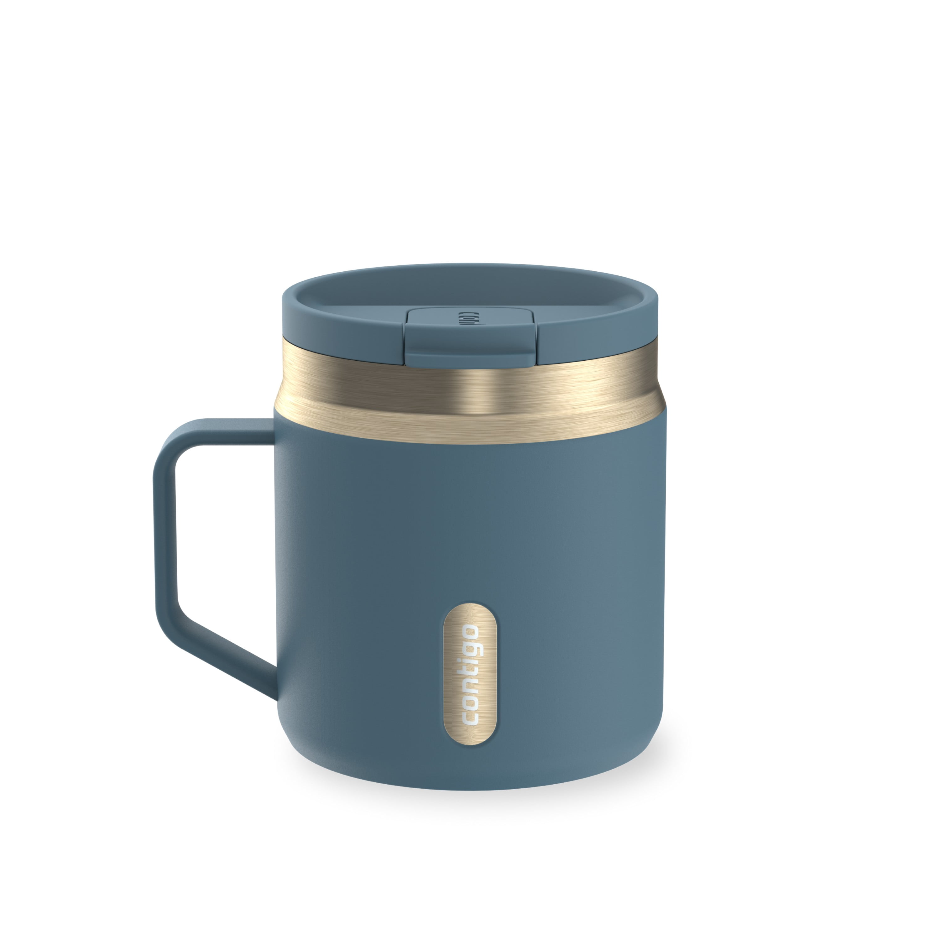 Contigo SnapSeal Insulated Stainless Steel Travel Coffee/Tea Mug, 14 oz (414 ml) – Compact, Leak-Proof, BPA-Free, Lead-Free, Dishwasher Safe