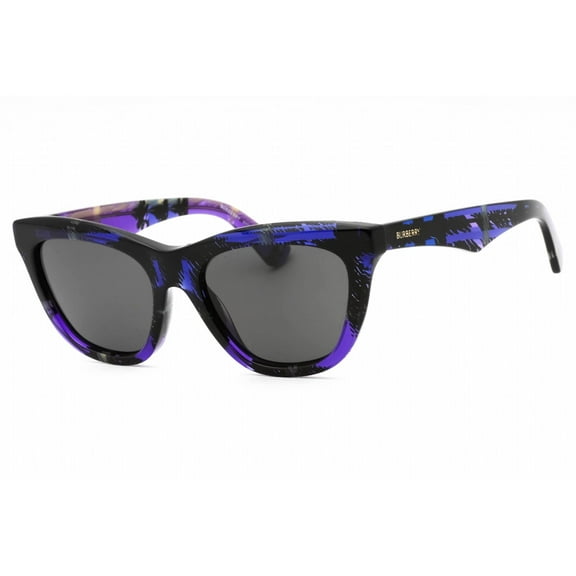 Burberry 0BE4435 411387 Women's Check Violet Plastic Sunglasses