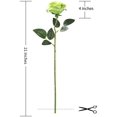 thumbnail image 2 of 12 piezas de rosas de oro artificiales flores de seda de tallo largo flor de oro falso para la decoración de la boda del hogar (oro) Namotu CZJJ-YX180-3, 2 of 6