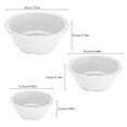 thumbnail image 2 of Clearance sale!ionze Round Planter - Large Plastic Plant Pot for Indoor Outdoor Plants Flowers Herbs (Clear B), 2 of 6