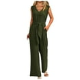 thumbnail image 2 of Kureaily Womens Jumpsuits Casual Summer Outfits Sleeveless Wide Leg Long Pants Rompers Women Lightweight Jumpsuit, 2 of 5
