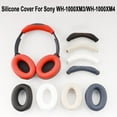 thumbnail image 4 of 1 Pair Headphone Protective Cover Silicone Ear Pads Replacement Cushion WHITE 1PC HEADBAND, 4 of 8