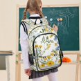 thumbnail image 7 of FORMRS School Backpack 17" Student Travel Bag with Laptop Compartment, Yellow Floral, 7 of 7