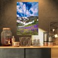 thumbnail image 1 of Spring Blooming Crocus Flowers - Landscape Canvas Art Print, 1 of 3