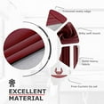 thumbnail image 6 of Ample Decor Blackout Curtain 46 x 84 inch Maroon Set of 2 Panels, Room Darkening for Bedroom,Living Room, Noise Reducing, Privacy Protection, 6 of 6