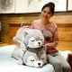 thumbnail image 2 of 35-75cm Cute Husky& Shiba Inu Corgi Plush Toy Stuffed Soft Animal Dog Pillow Christmas Gift Peluche for Kids GirlsKawaii Presentbrown close eyes75cm Deng Xun unisex, 2 of 2