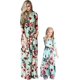 thumbnail image 3 of WIWIQS Verano Lindo Mamá y Yo Boho Rayas Chevron Maxi Vestidos, 3 of 5