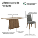 thumbnail image 4 of Juego de Comedor Mesa Tablero de Madera con 6 Sillas MADESA Britney, 4 of 11