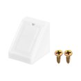 thumbnail image 4 of 10Pack 90 Degree Plastic Corner Braces with Cover Cap, 17.5x20x20mm Angle Brackets with Screws (White), 4 of 6