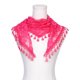 thumbnail image 2 of INSPIRAR CHIC Chal de Encaje Rosa Floral, Chal Triangular de Malla con Borlas, Cubierta de Cabeza de Capilla, Velos de Novia para Misa 55.1x18.9" Rosa Fucsia, 2 of 5