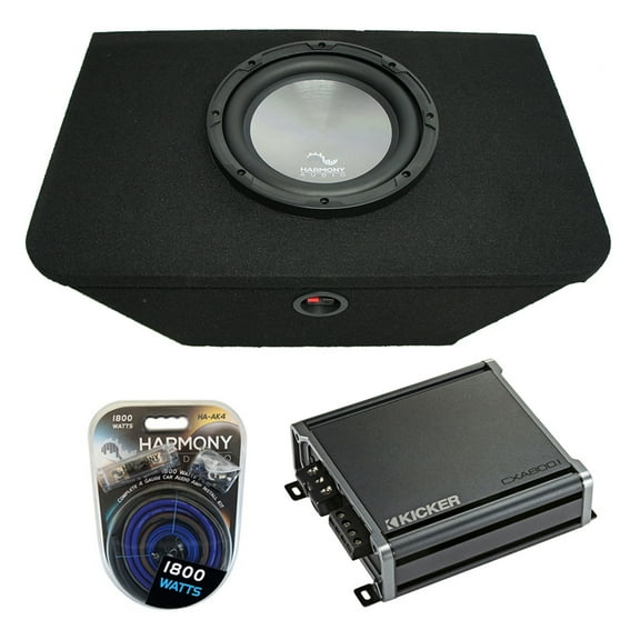 2000-2009 Honda S2000 Custom Fit Harmony A122 Single 12" Sub Box & CXA800.1 Amp