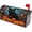 Black Cat Halloween Pumpkin, variant on Golden Sun Moon and Stars Mailbox Covers, Magnetic Post Box Cover Wraps Standard Size 21x18 Inches for Garden Yard Decor