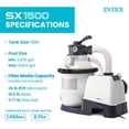 thumbnail image 4 of Intex10 inch Krystal Clear Sand Filter Pool Pump, 1500 Gph Motor 1200 GPH System Flow Rate with GFCI, 110-120 V, 4 of 8