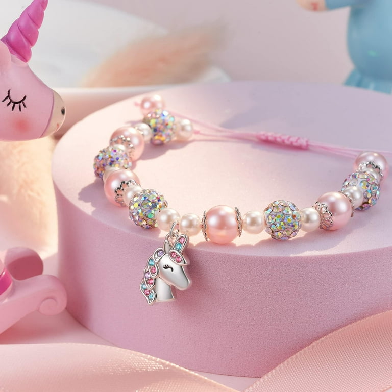 Granddaughter Gifts, Unicorns Jewelry Gifts For Little Girls Jewelry Ages  6-8 8-12 10-12 Year Old Girl Gifts Girls' Christmas Easter Kindergarten