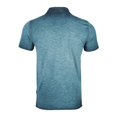 thumbnail image 5 of ZIMEGO Men's Short Sleeve Vintage Polo Shirt with Chest Pocket - Garment Color Dyed Oil Wash and Chest Pocket, 5 of 6