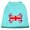 Aqua, variant on Pet Dog Cat Shirt Screen Printed, "Bone Shaped United Kingdom Flag"