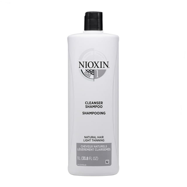 Shampoo Nioxin System 1, limpiador para cabello natural, 1 litro