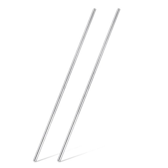 2pcs 316 Stainless Steel Round Rod Bar, 4x150mm Silver Solid Shaft Rods