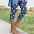 thumbnail image 2 of Idoravan Leggings for Women Capri Length Women'S Stars Print Tight Yoga Pants Casual Fashion Leggings 3/4 Pants, 2 of 7