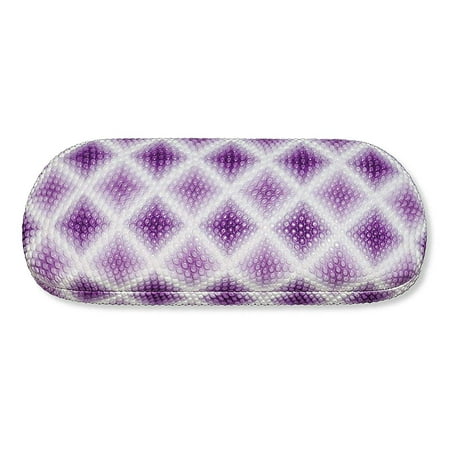 Eyeglasses Glasses Free Case - Hard Eyeglass Case, Glasses Holder For Women, Girls, Teens- Diamond Design, Purple