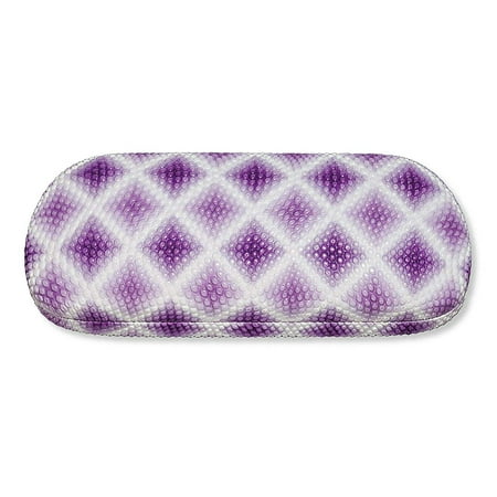 Hard Eyeglass Case, Glasses Holder For Women, Girls, Teens- Diamond Design, Purple