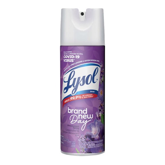 Aerosol Desinfectante para Superficies Lysol Lavender & Cotton Blosson 12.5oz / 354 grs