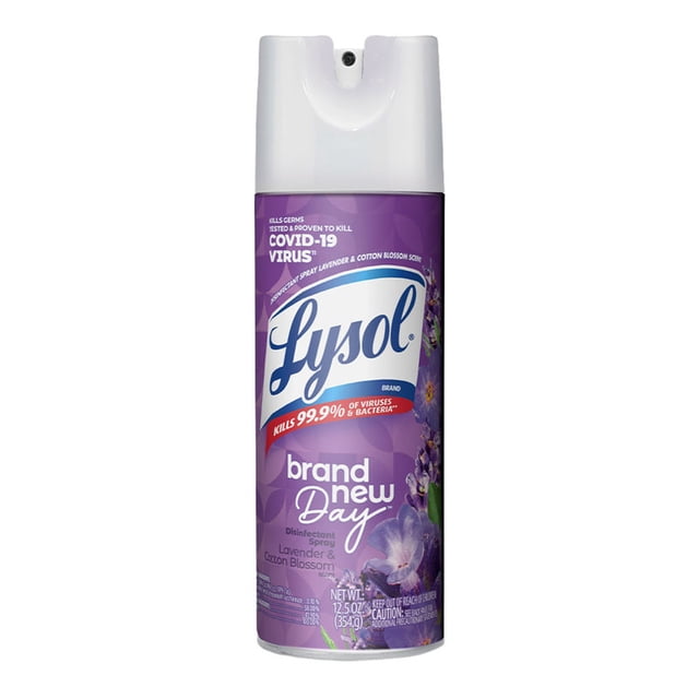 Aerosol Desinfectante para Superficies Lysol Lavender & Cotton Blosson 12.5oz / 354 grs